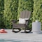 Flash Furniture Brown Adirondack Rocking Chair with Cupholder LE-HMP-1044-31-BR-GG - alternate 3